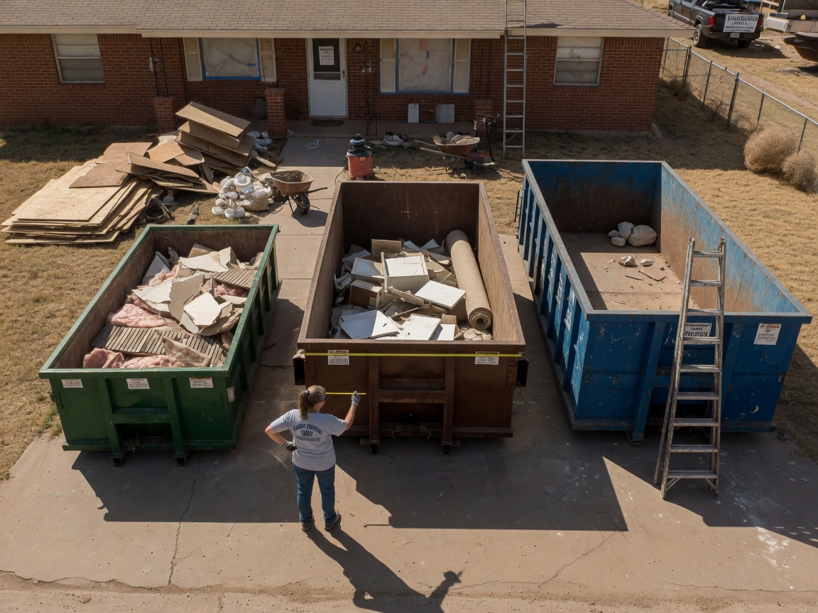 How to Choose the Right Dumpster Size for a Lubbock Home Renovation